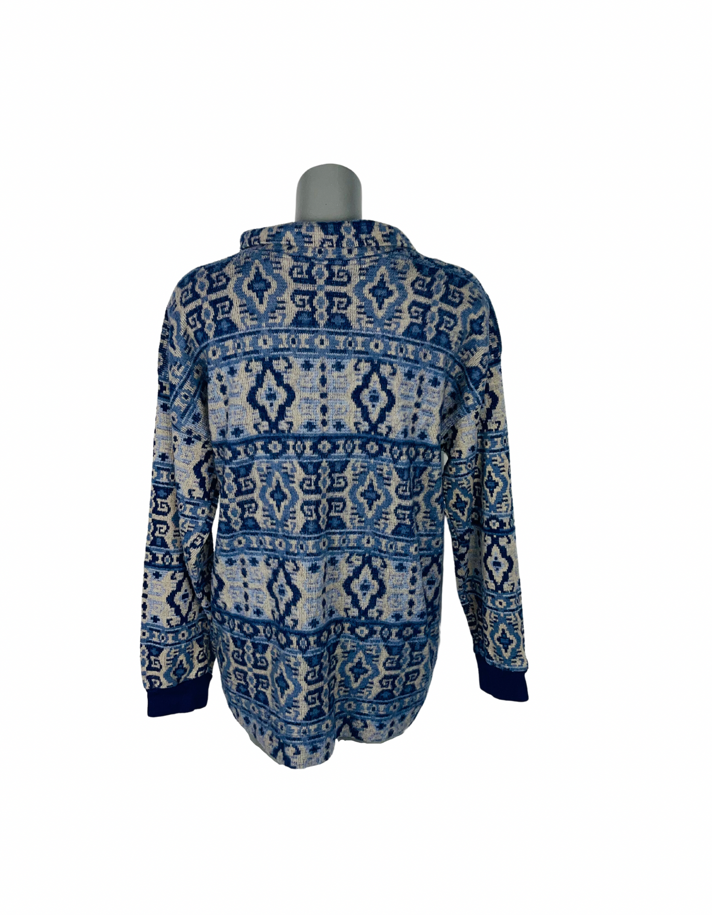 BLUE PATTERN FLEECE