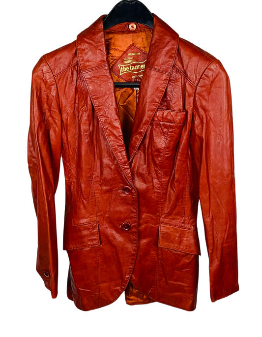 RED THE TANNERY GENUINE LEATHER SMALL
