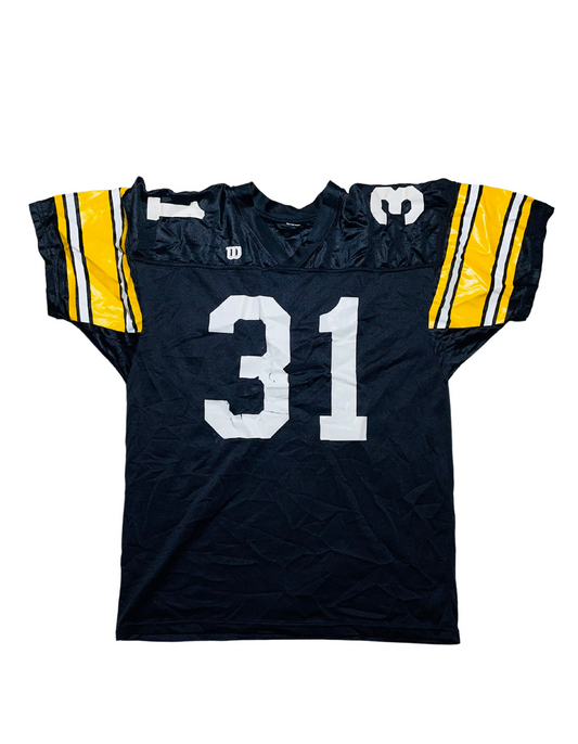 NFL BLACK AND YELLOW 31 JERSEY LARGE