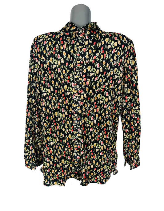 FLOWER DESIGN BLOUSE MEDIUM