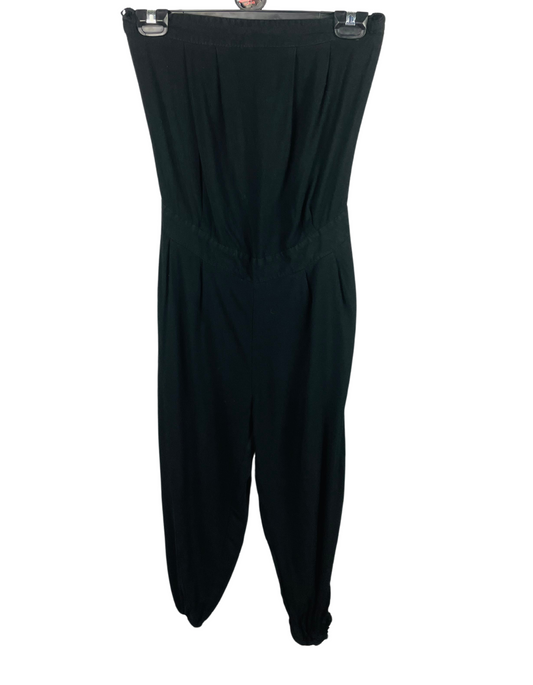 BLACK EDM JUMPSUIT SMALL