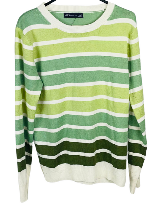 GREEN KNIT SWEATER SIZE 8