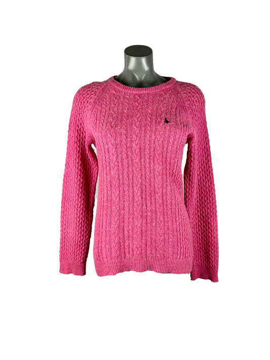 JACK WILLS KNITWEAR PULLOVER JUMPER PINK UK12