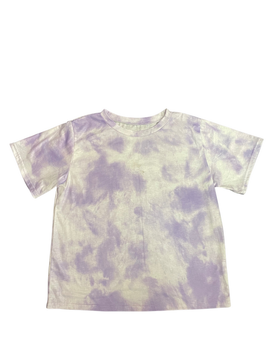 WHITE AND PURPLE TIE DYE T-SHIRT MEDIUM