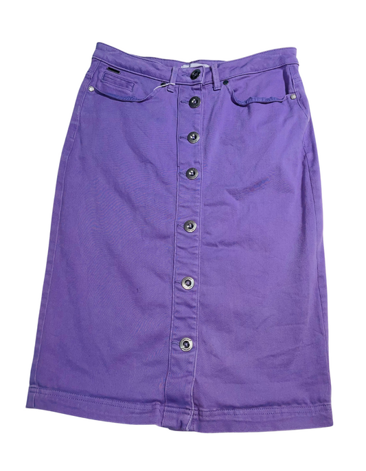 PER UNA PURPLE DENIM SKIRT SIZE 12