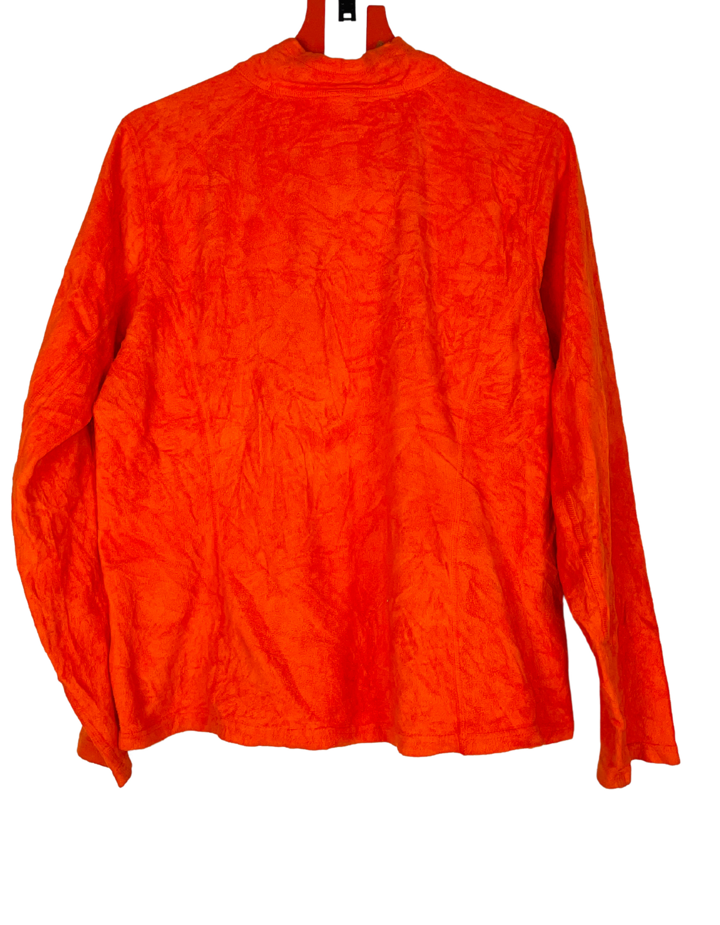 ORANGE NORTH FACE FLEECE XL