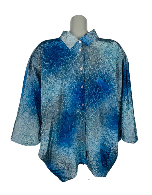 BLUE BLOUSE XXL