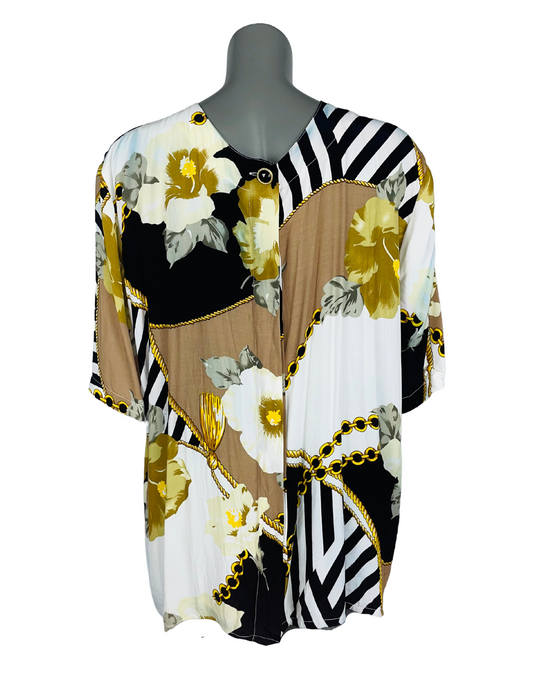 MULTI COLOURED BLOUSE XL