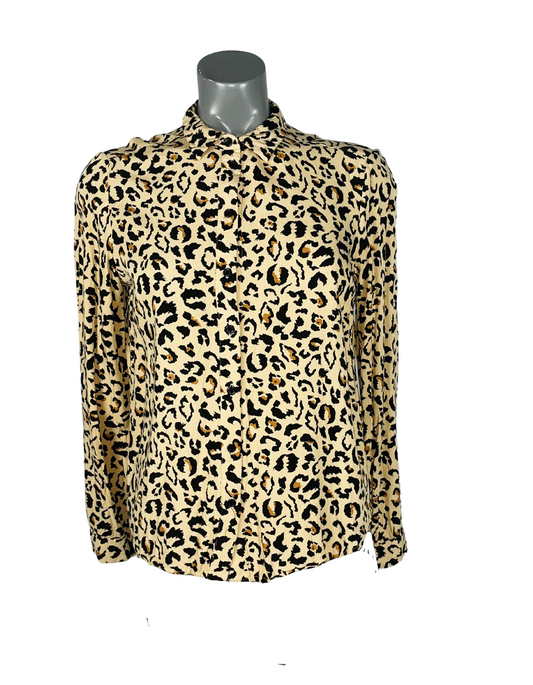 ANIMAL PRINT BLOUSE SMALL