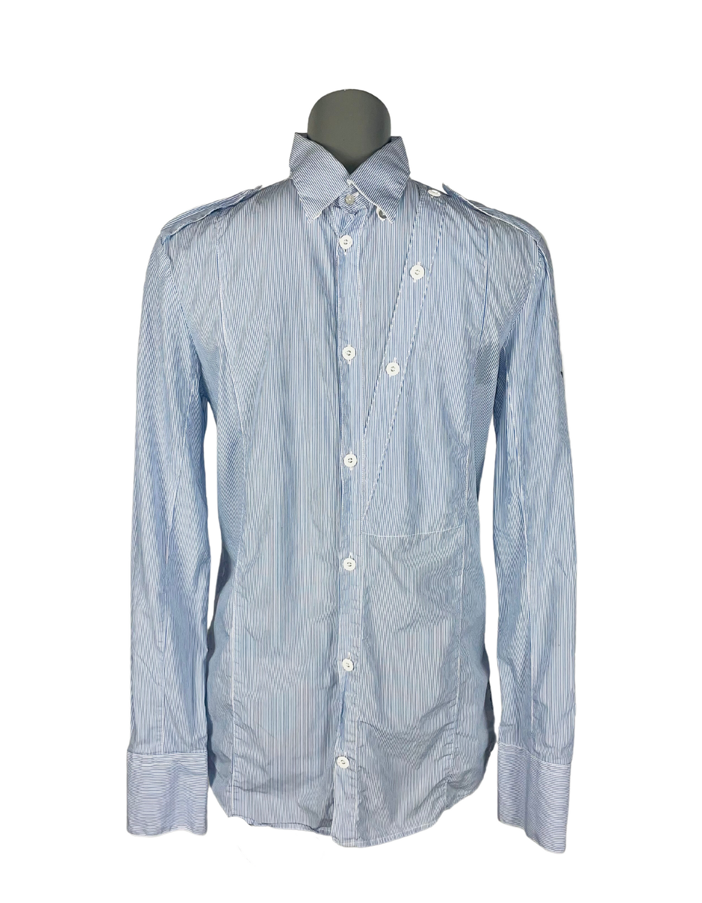 BLUE AND WHITE DIESEL SHIRT SMALL