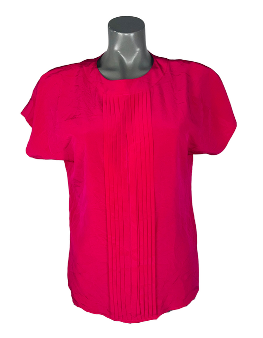 PINK LIA CLAIBORNE BLOUSE PETITE SIZE 8