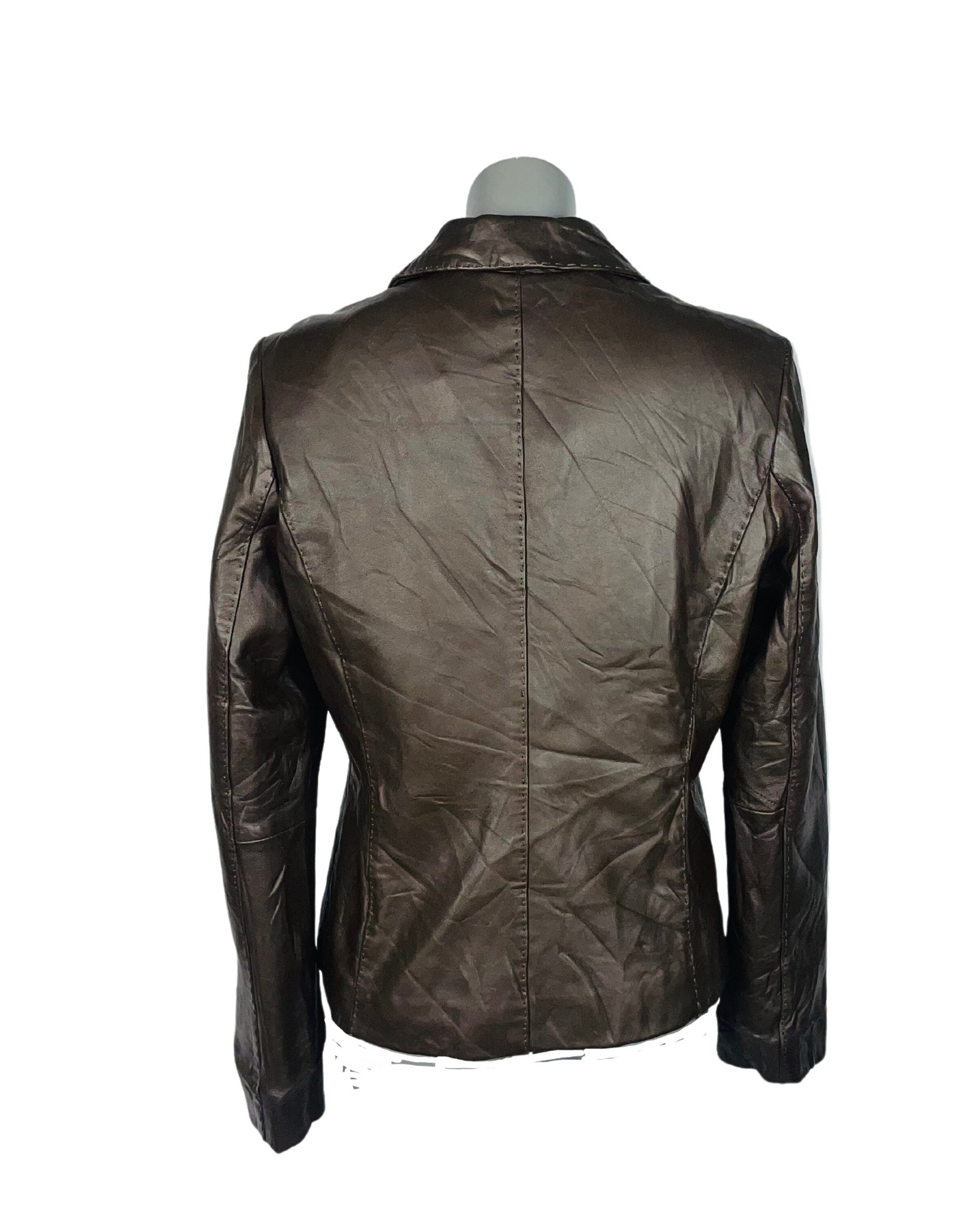 BROWN SONOMA GENUINE LAMBSKIN LEATHER JACKET MEDIUM