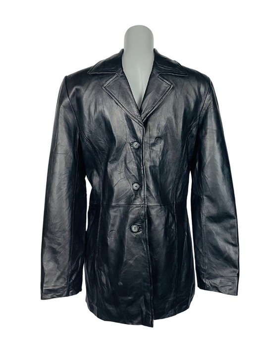 GENUINE LEATHER JACKET COLEBROOK & CO MEDIUM