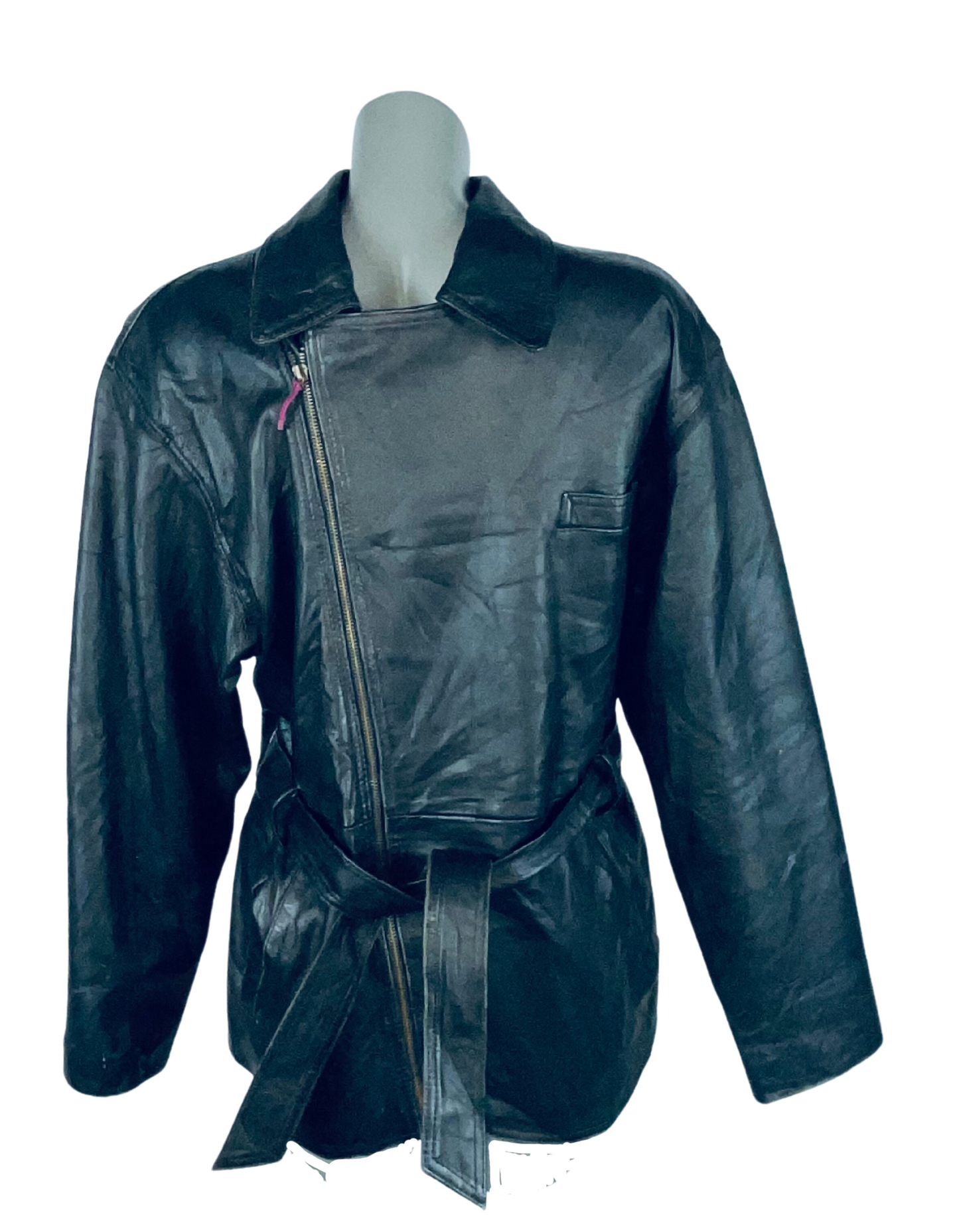 GENUINE LEATHER JACKET BLACK SIENA STUDIO SMALL