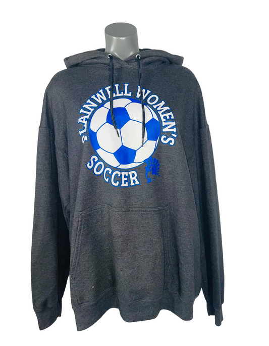 SOCCER HOODIE GREY XL