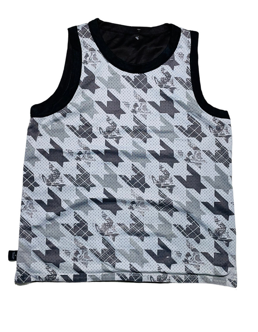 NFL BLACK AND GREY JERSEY VEST MEDIUM