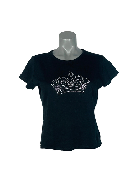 BLACK CROWN T-SHIRT MEDIUM