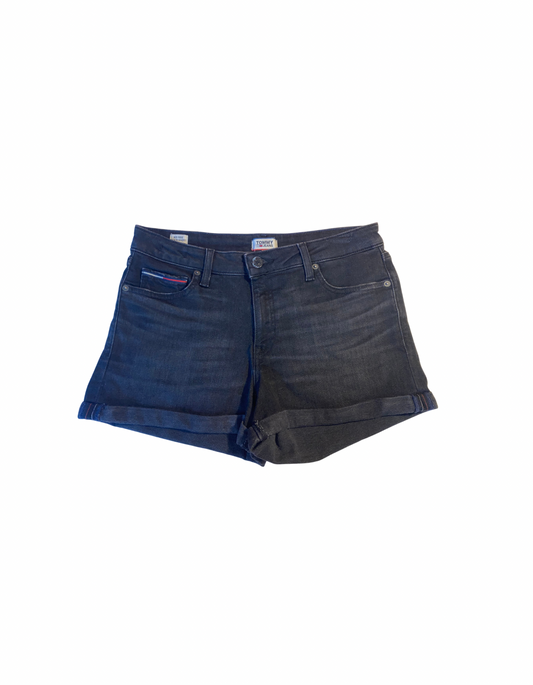 BLACK TOMMY HILFIGER DENIM SHORTS