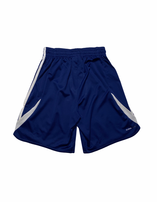 ADIDAS BLUE AND WHITE SHORTS SIZE 8