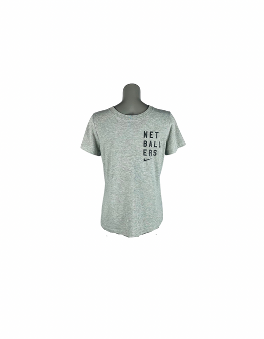 GREY NIKE DRI-FIT T-SHIRT MEDIUM