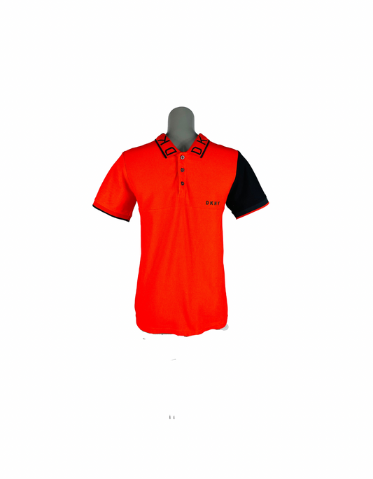 RED AND BLACK DKNY T-SHIRT MEDIUM