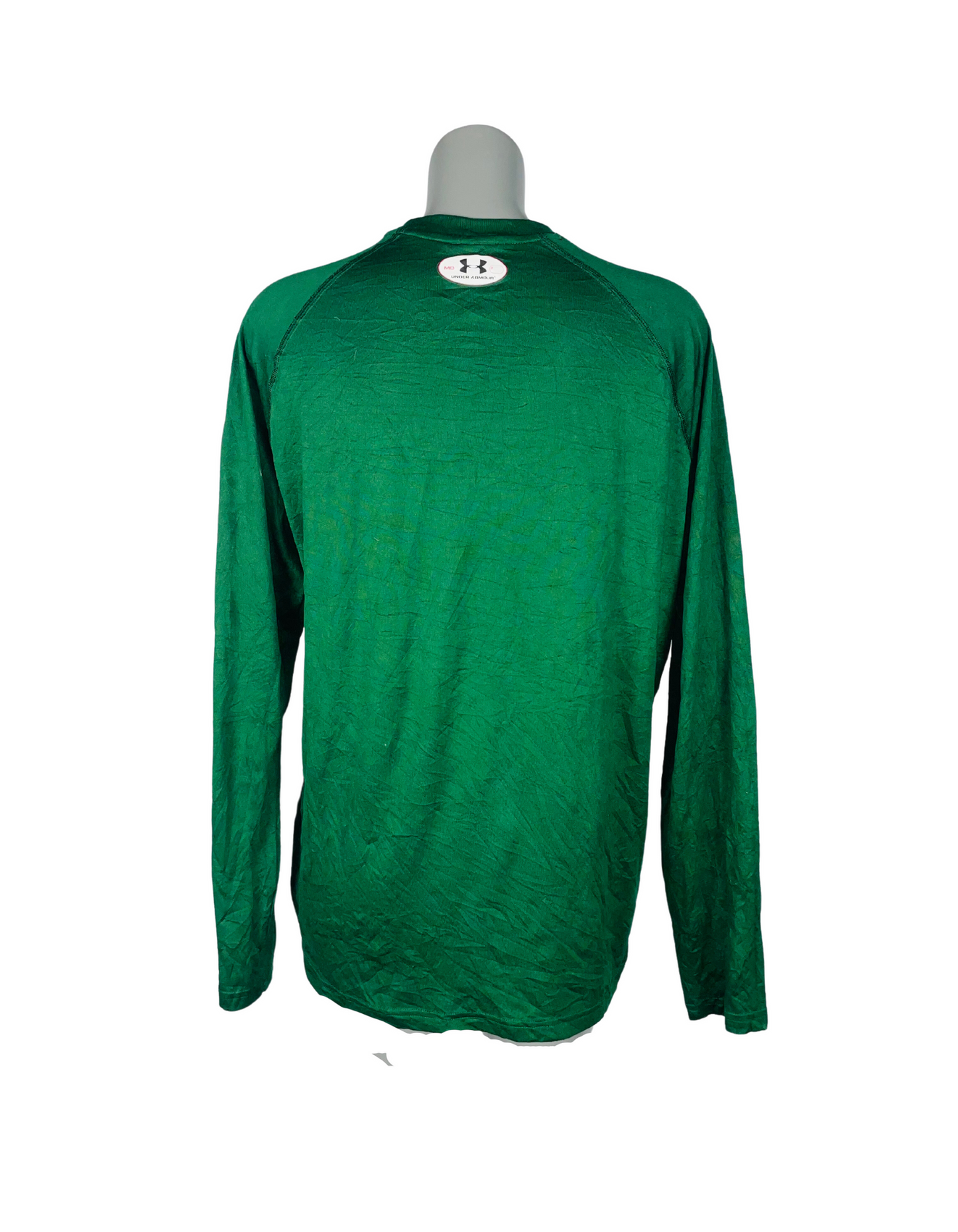 UNDER ARMOUR GREEN LONG SLEEVE T-SHIRT MEDIUM
