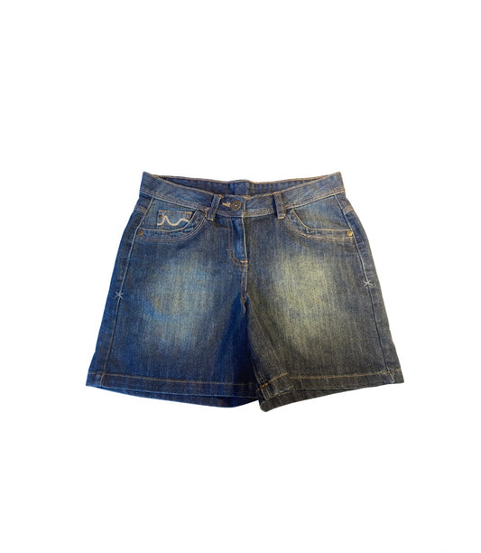 DARK BLUE DENIM SHORTS