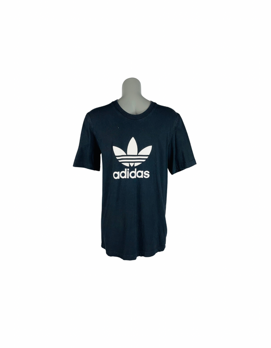 BLACK AND WHITE ADIDAS T-SHIRT SMALL