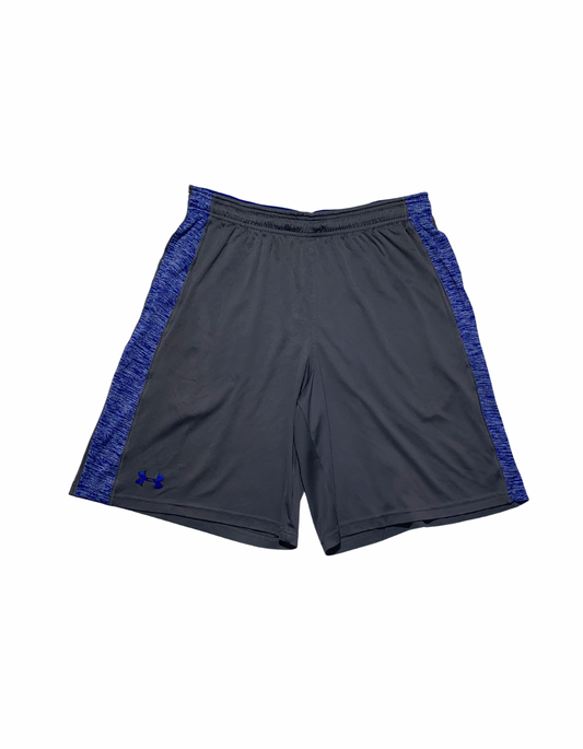 UNDER ARMOUR GREY AND BLUE SHORTS LARGE