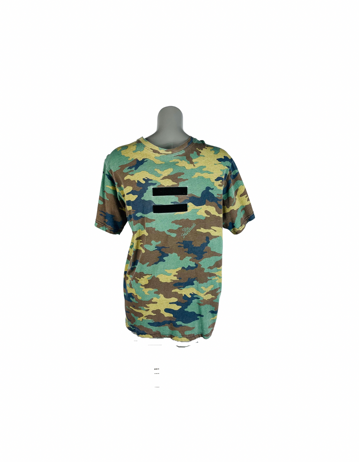 GREEN CAMO THE HUNDREDS T-SHIRT MEDIUM