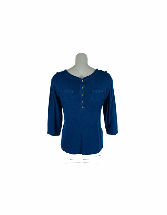 BLUE CHAPS LONG SLEEVE T-SHIRT LARGE