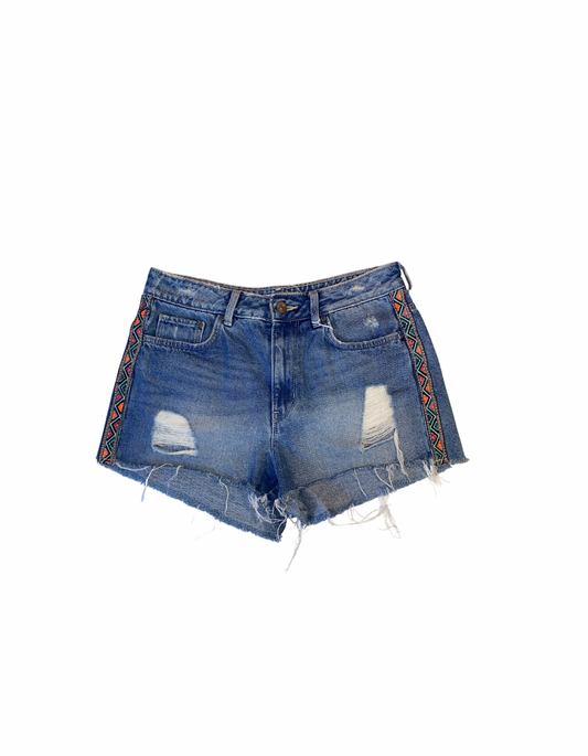 BLUE H&M COACHELLA DENIM SHORTS