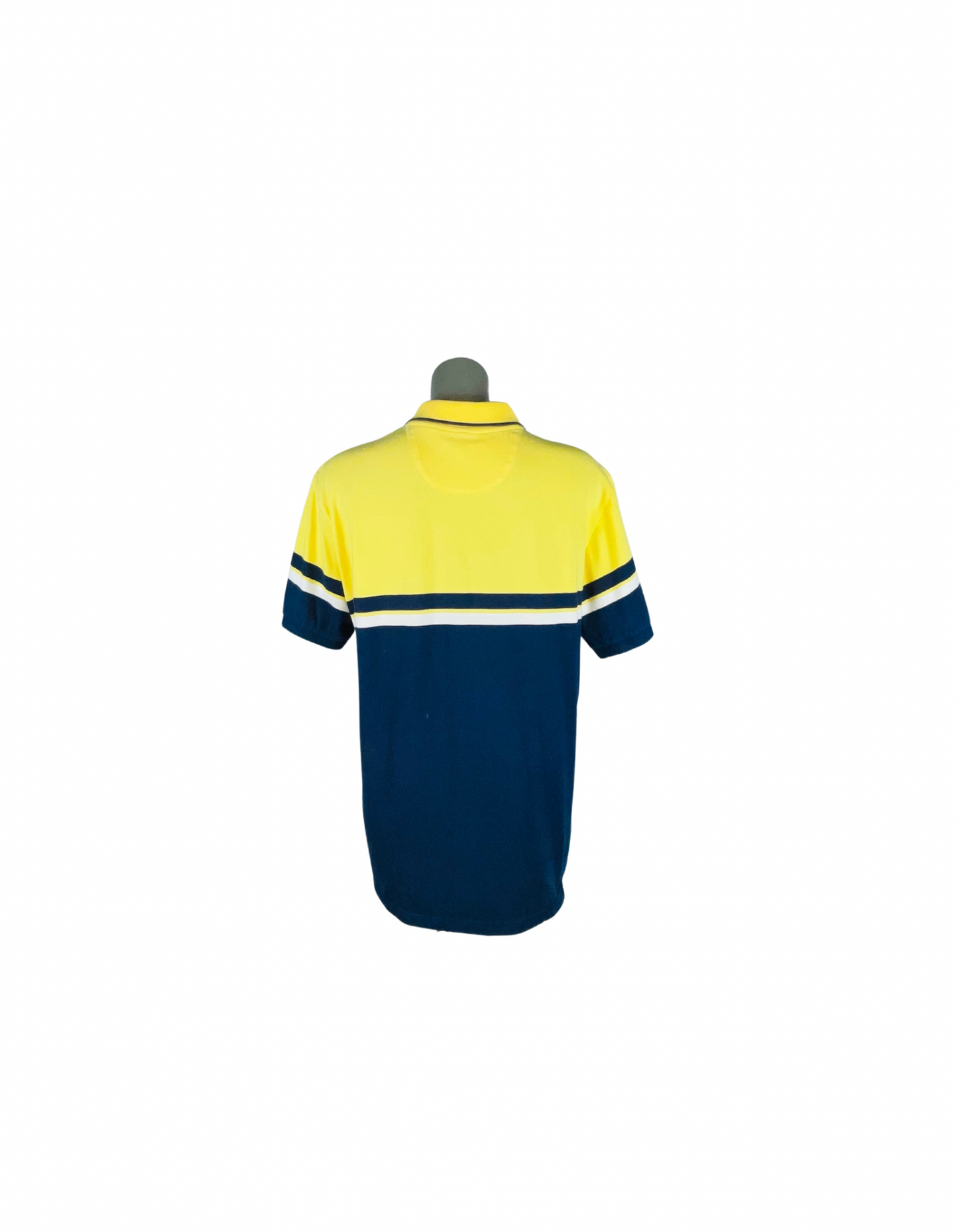BLUE AND YELLOW CHAPS T-SHIRT MEDIUM