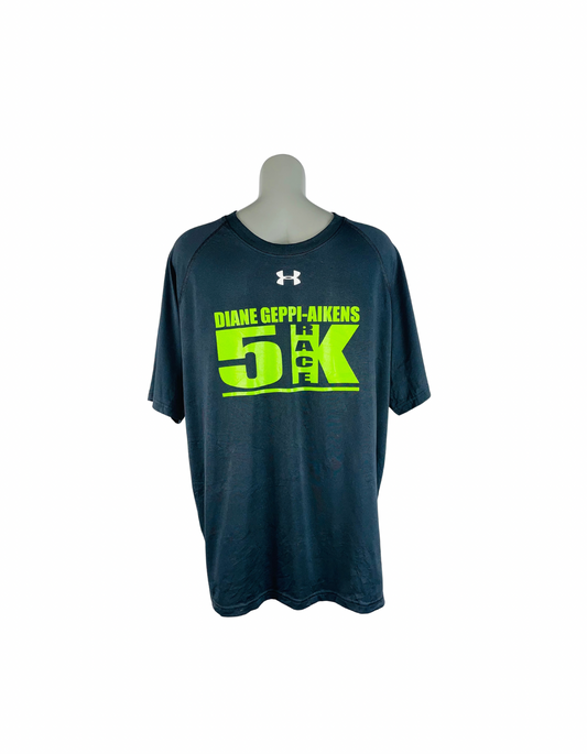 BLACK AND GREEN UNDER ARMOUR T-SHIRT XL