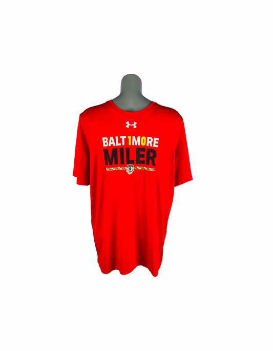 RED UNDER ARMOUR TSHIRT MEDIUM