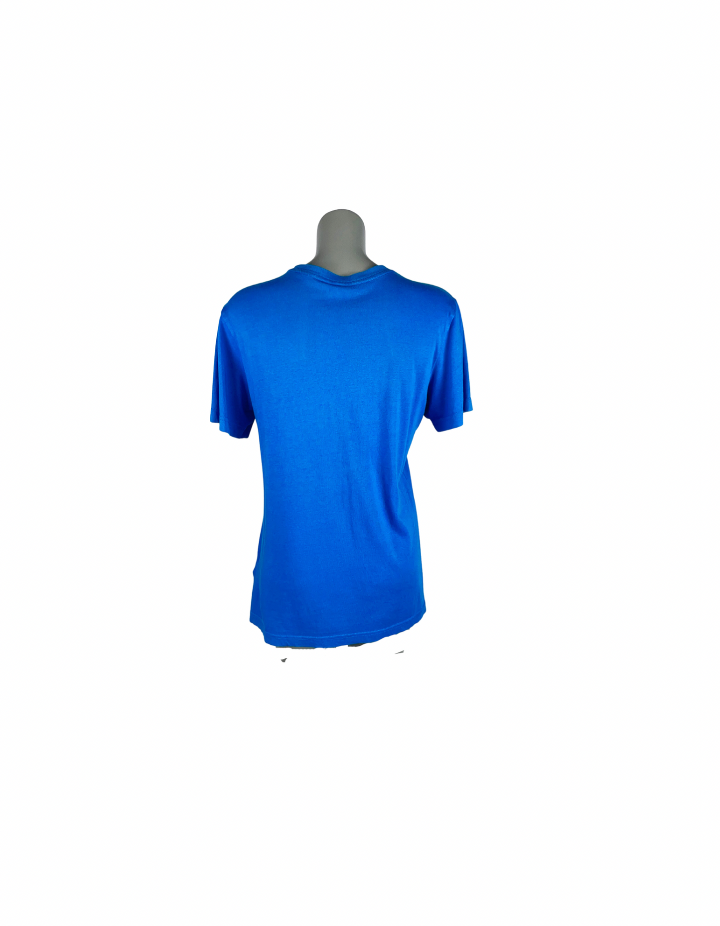 BLUE AND WHITE ADIDAS T-SHIRT SMALL