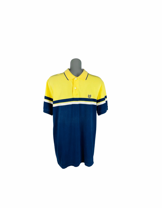 BLUE AND YELLOW CHAPS T-SHIRT MEDIUM