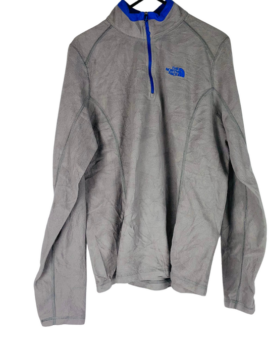 GREY NORTH FACE FLEECE LARGE