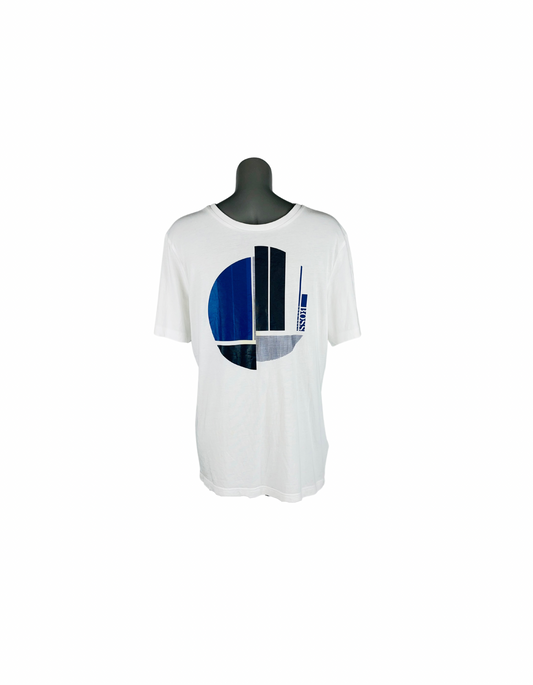 WHITE HUGO BOSS T-SHIRT LARGE