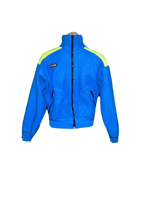 NEON YELLOW AND BLUE COLUMBIA RARE JACKET SIZE M