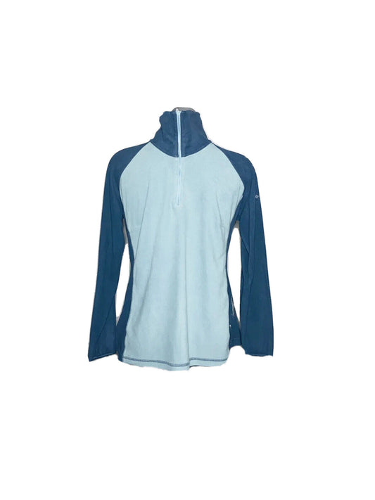 COLUMBIA BLUE MIX HALF ZIP FLEECE SIZE L