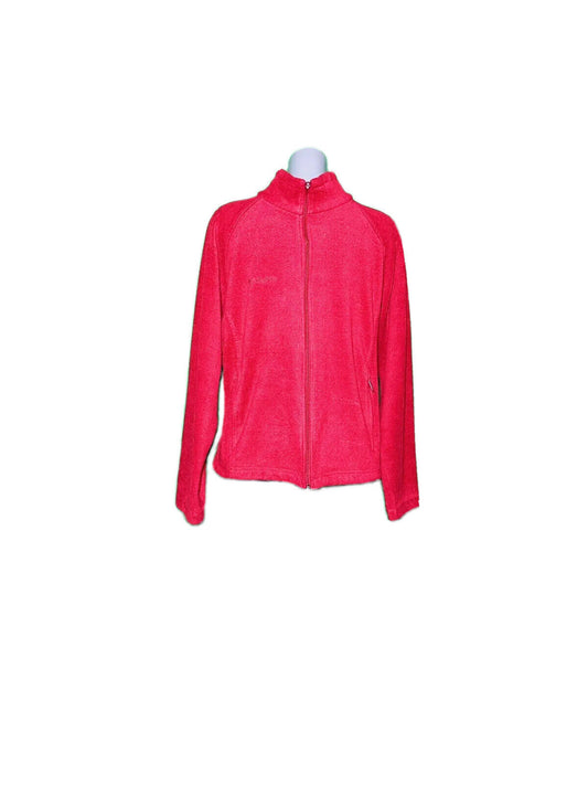 COLUMBIA RED FLEECE WOMENS SIZE XL