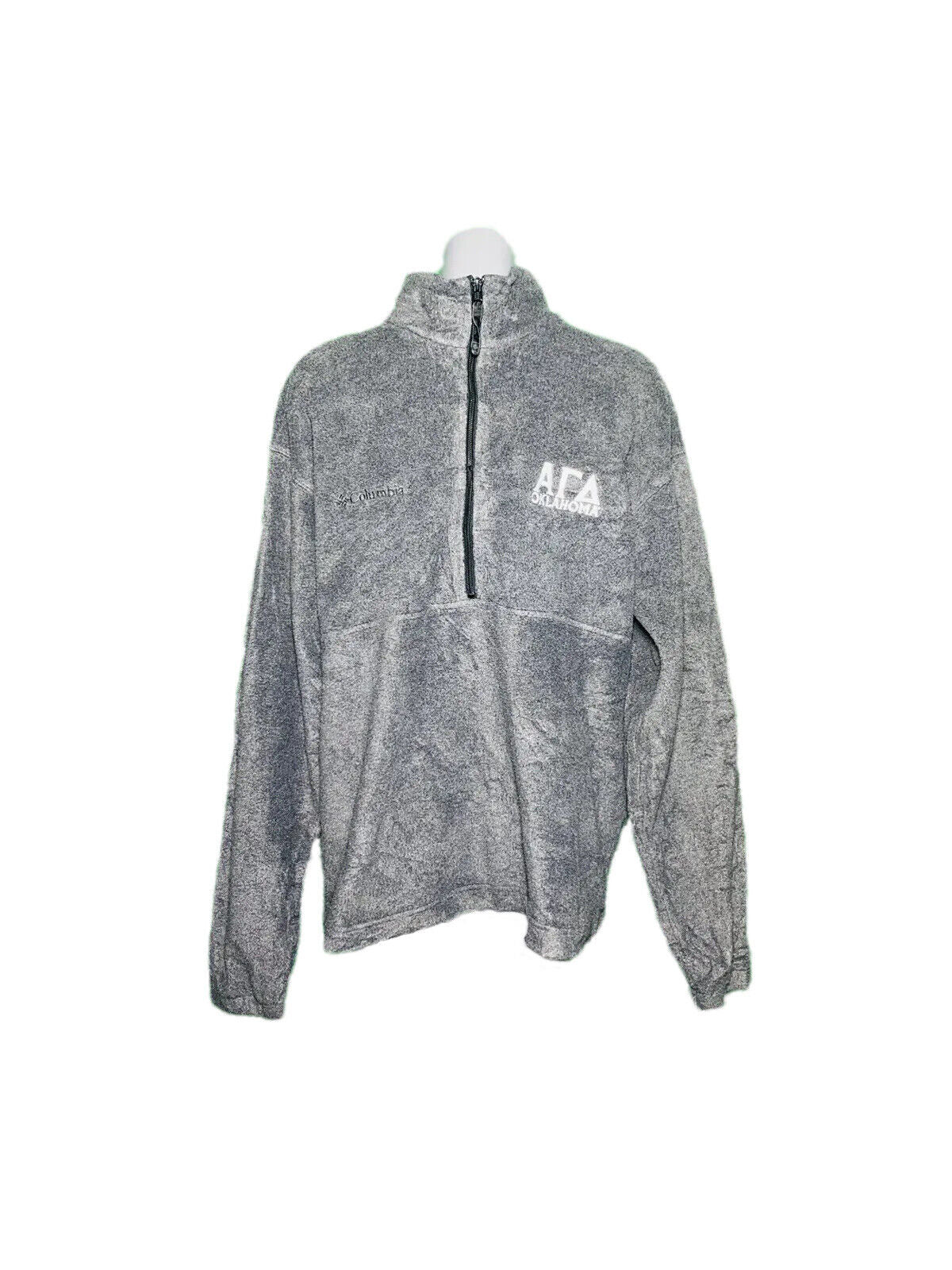 COLUMBIA GREY CUSTOM MENS FLEECE SIZE LARGE