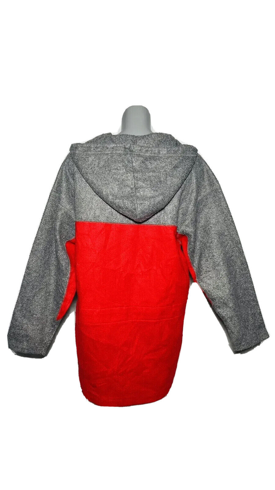 CRAZY FLEECE RED AND GREY SIZE XL PLAIN