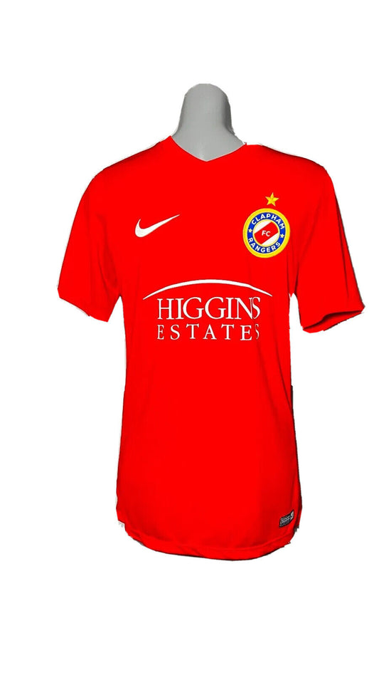 NIKE DRI-FIT RED CLAPHAM RANGERS FC 2018 HOLLAND TOUR N2 SIZE S