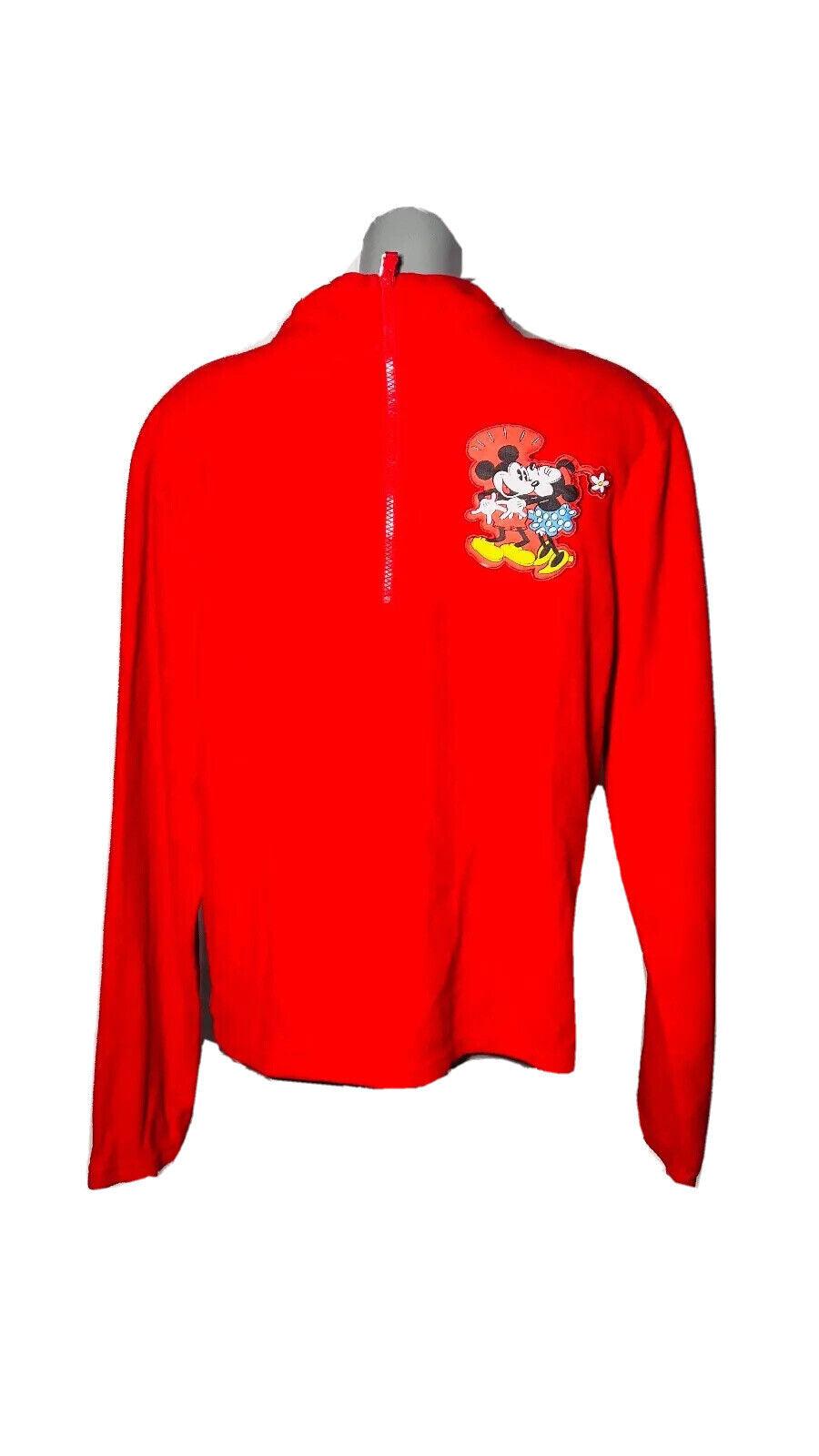 DISNEY CHARACTER PATCH DETAIL FLEECE RED SIZE L