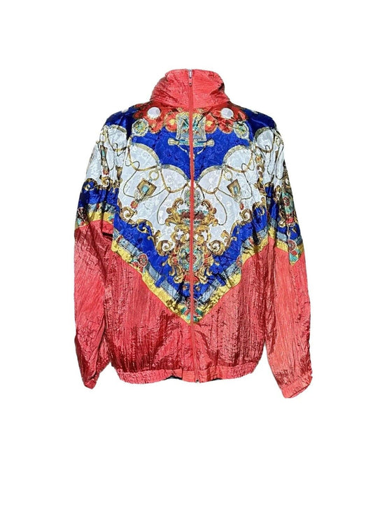 AFTER ALL MULTI COLOURED VINTAGE PRINT 90’s SHELL JACKET MEDIUM