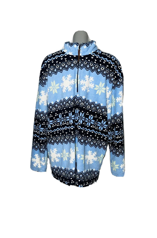 CRAZY FLEECE ESSENTIALS BLUE PATTERNS SIZE XXL