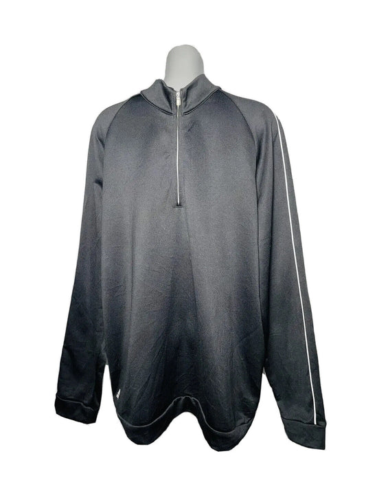 ADIDAS CLIMALITE HALF ZIP SWEATSHIRT SIZE 2XL