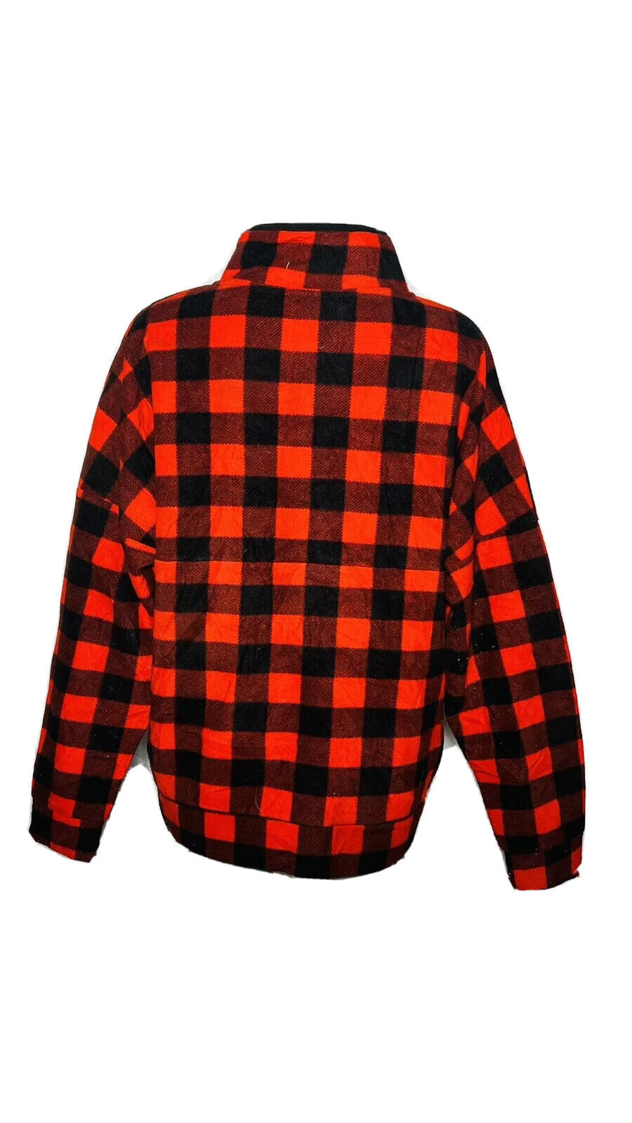 CRAZY FLEECE RED/ BLACK CHECKERED SIZE L